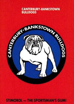 1989 Scanlens #1 Crest - Bulldogs Front
